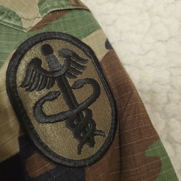 VTG U.S. Army BDU Woodland Camo Jacket Small x-short Battle Dress Uniform - Picture 10 of 15